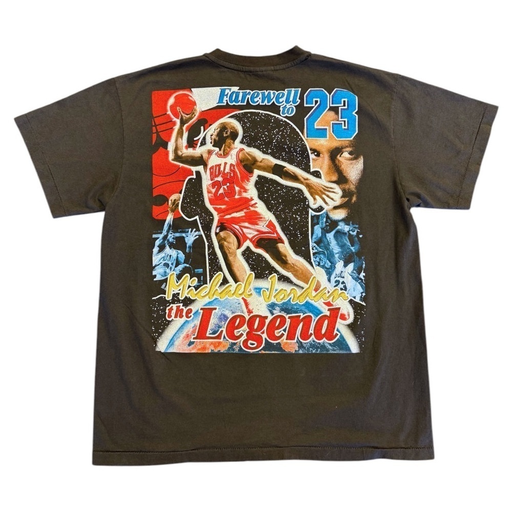 Michael Jordan Bulls 1996 Modern Boot Graphic T-Shirt - Black Size XL - Picture 2 of 5